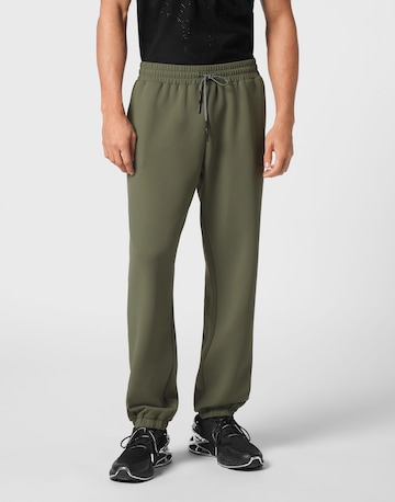 Plein Sport Tapered Broek in Groen: voorkant