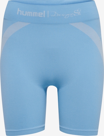 Hummel Skinny Sporthose in Blau: predná strana