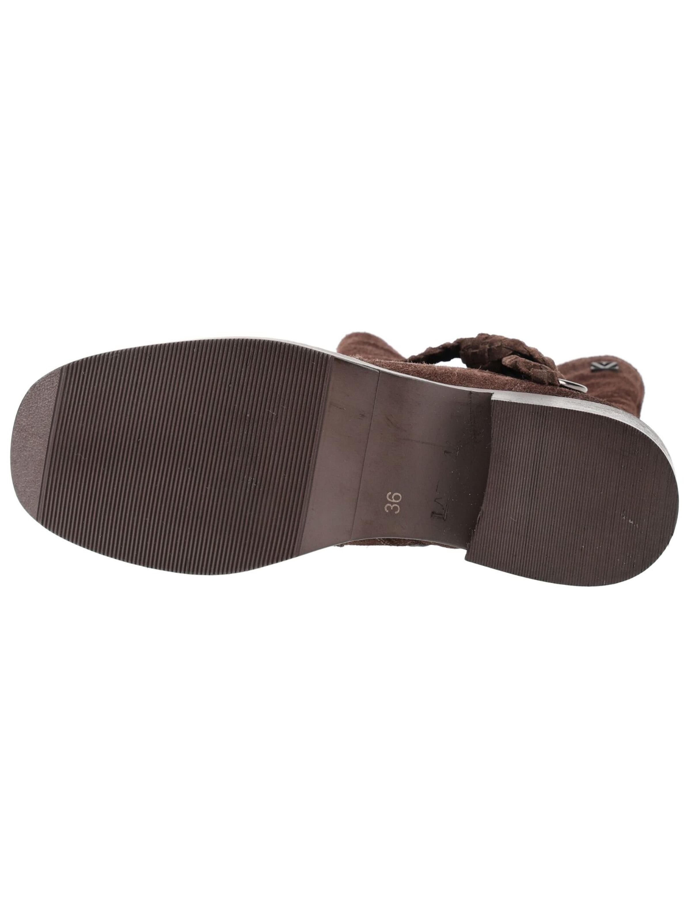 Bottines LAZAMANI en marron : en bas
