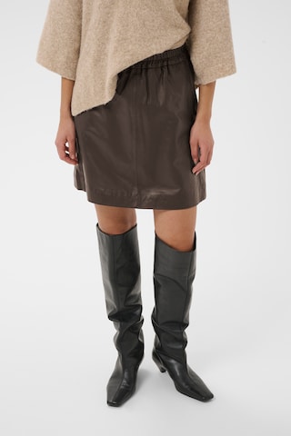InWear - Saia 'IWWook' em castanho: frente