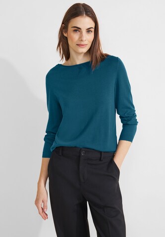 STREET ONE Sweater in Blue: front