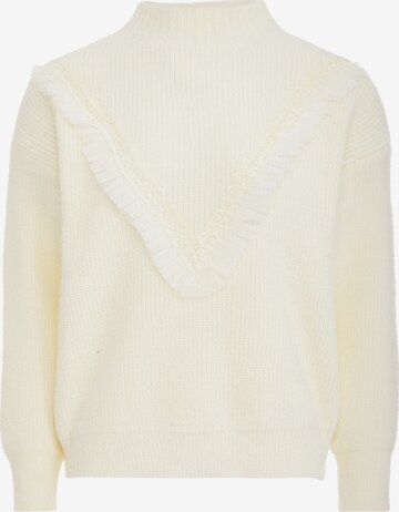 YASANNA Sweater in White: front