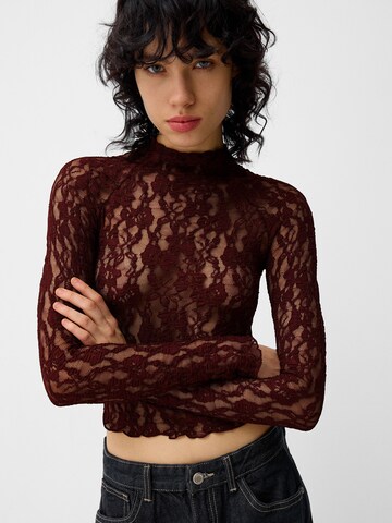 Bershka Shirt in Brown