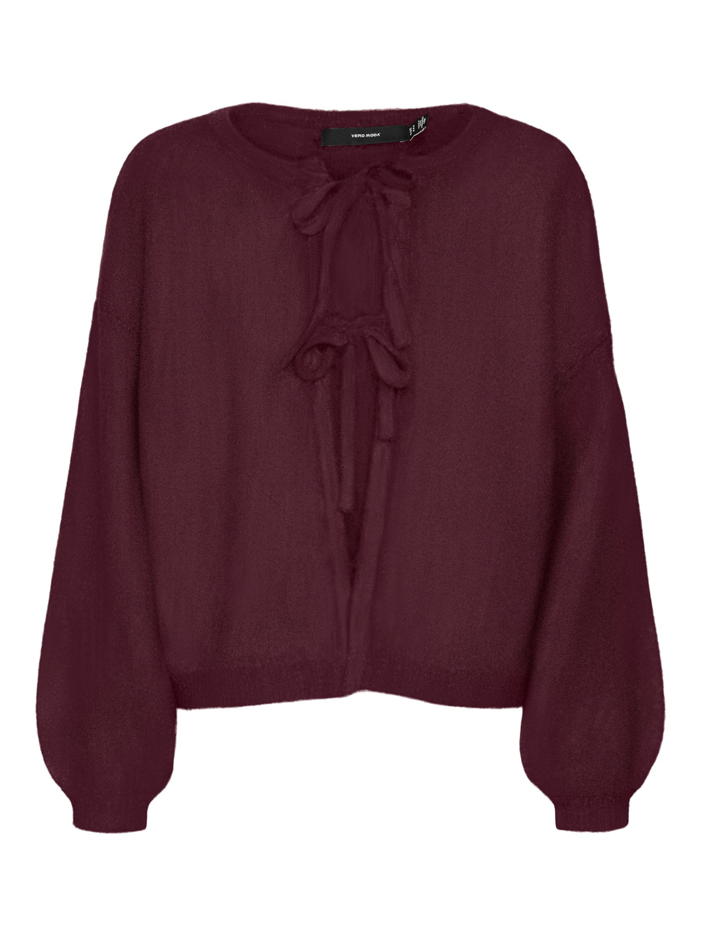 Cardigan 'VMBow' VERO MODA en rouge : devant