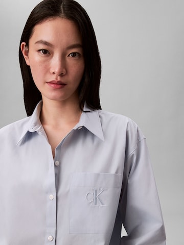 Calvin Klein Jeans Bluse in Blau