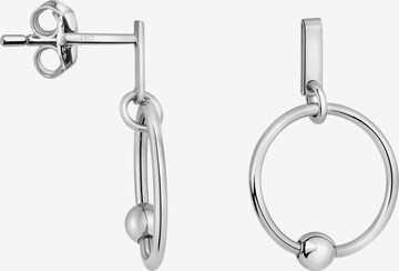 Sofia Milani Ohrringe 'Circle' in Silber: Vorderseite