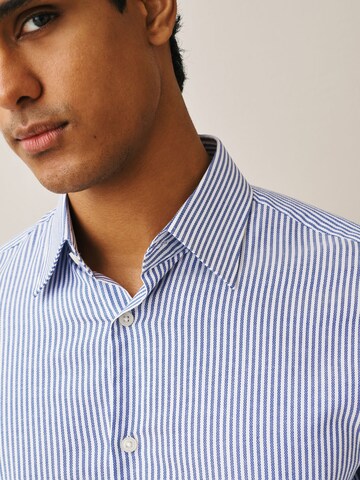Next Slim fit Button Up Shirt in Blue