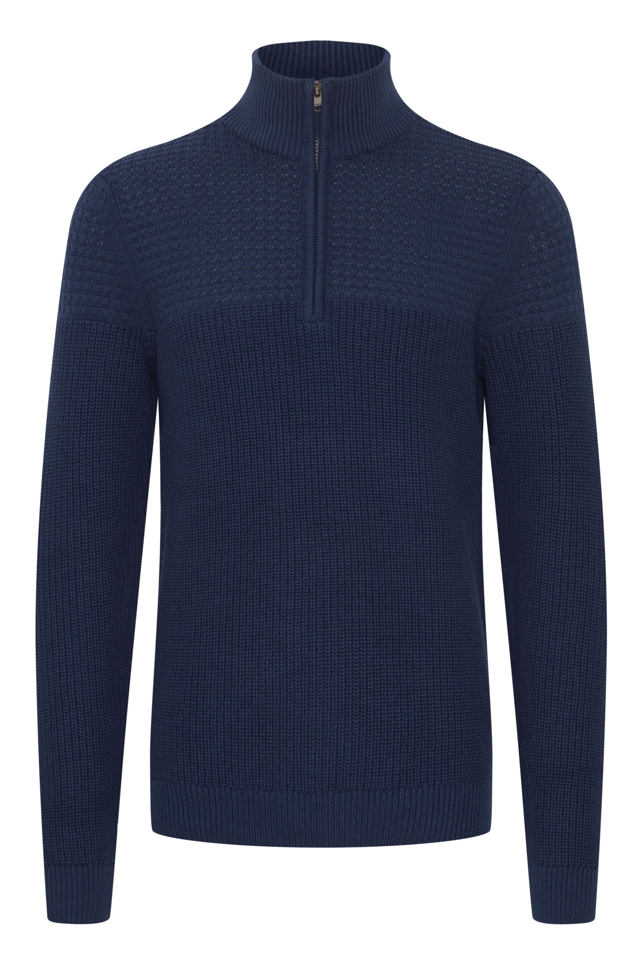 11 Project Pullover 'Adam' in Blau: Vorderseite