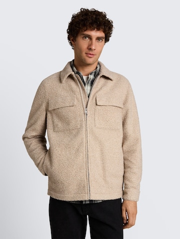 TOM TAILOR DENIM Übergangsjacke in Beige: Vorderseite