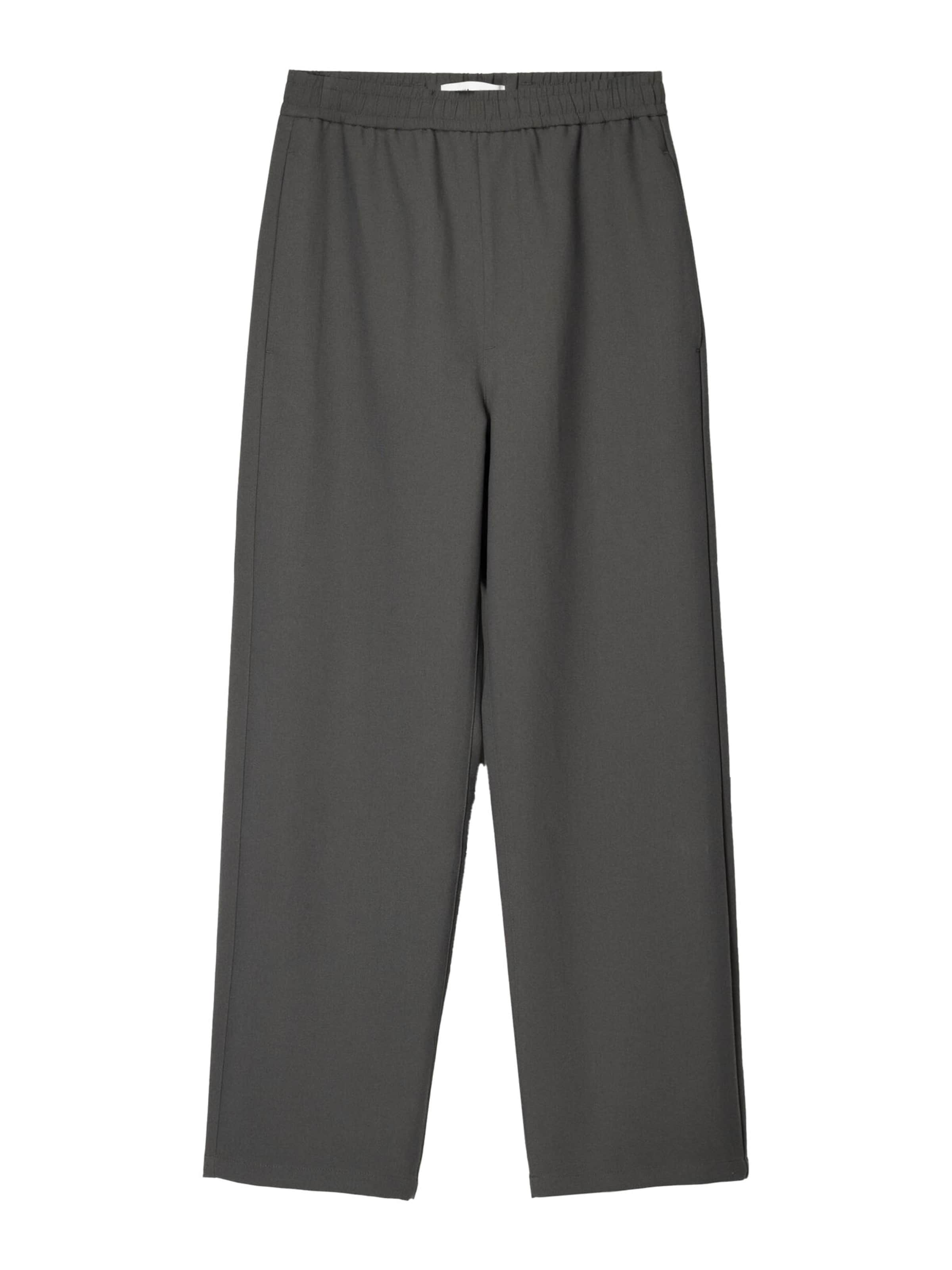 Bershka Hlače | siva barva: sprednja stran