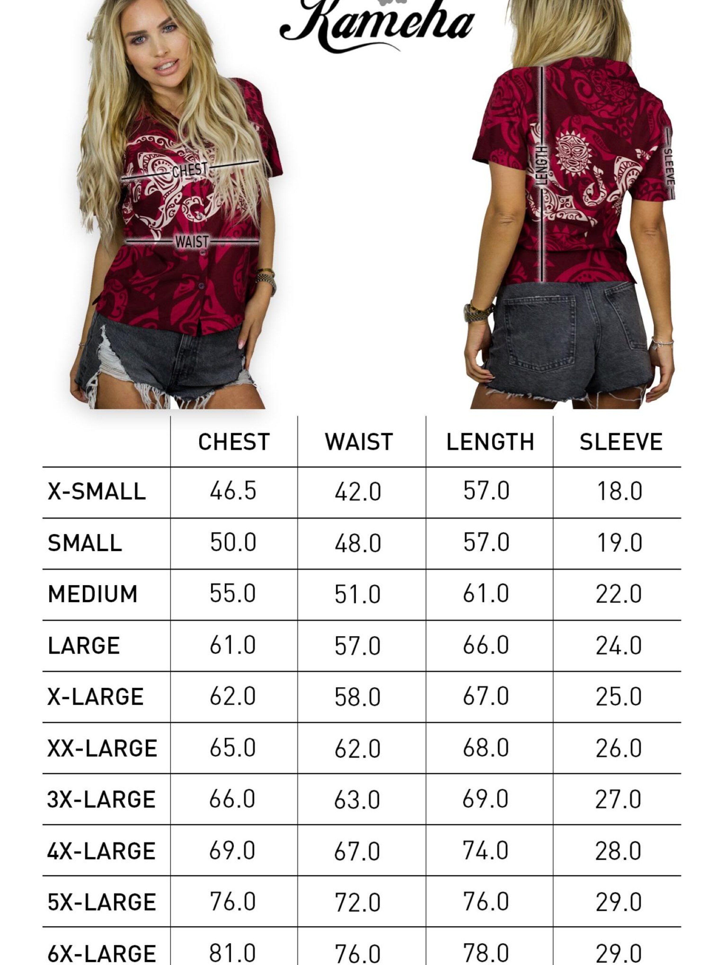 King Kameha Bluse 'Maori Chest'‌‌‌‌‌ in Rot