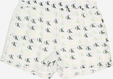 Calvin Klein Jeans Štandardný strih Nohavice - biela: predná strana