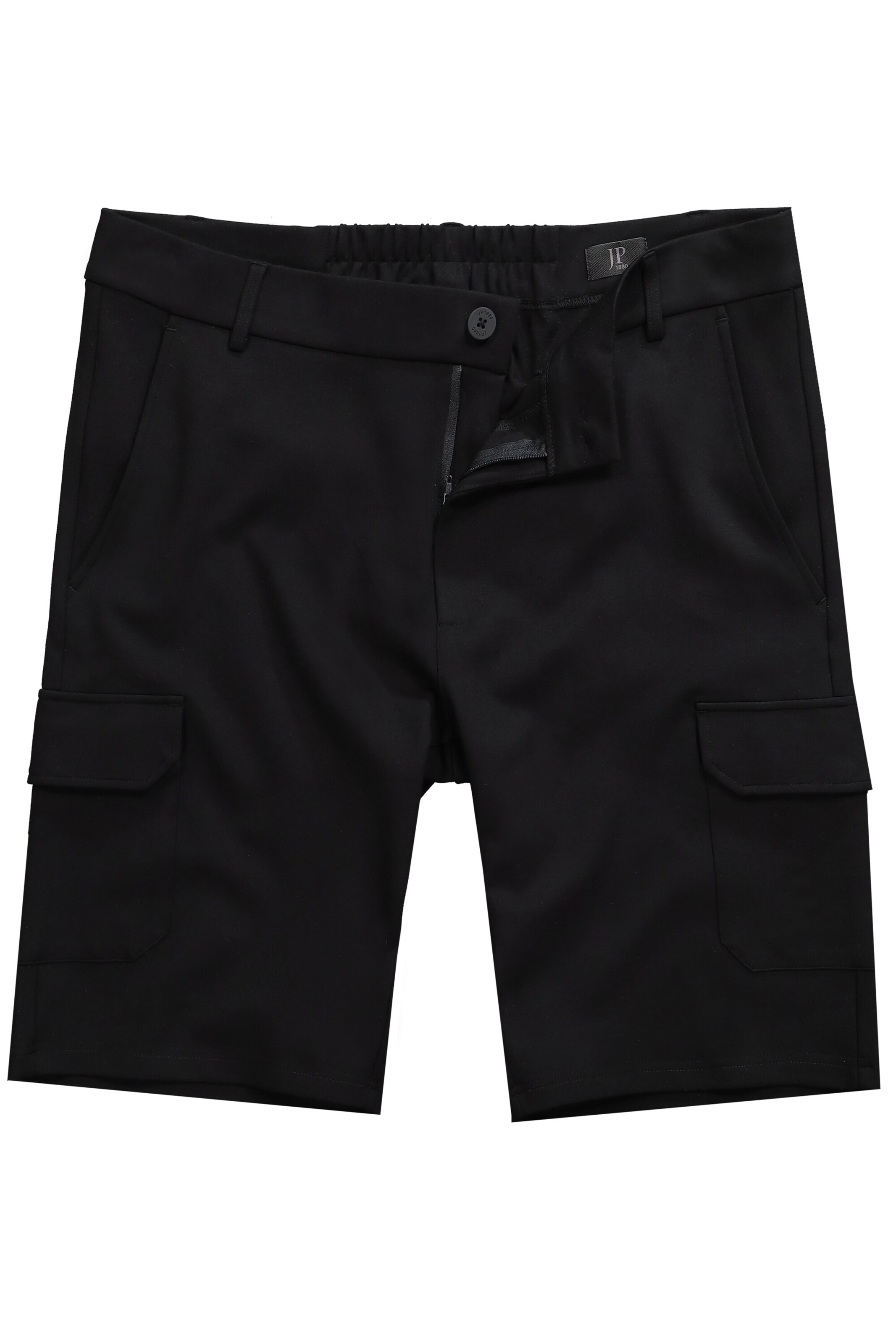 JP1880 Regular Cargobroek in Zwart: voorkant