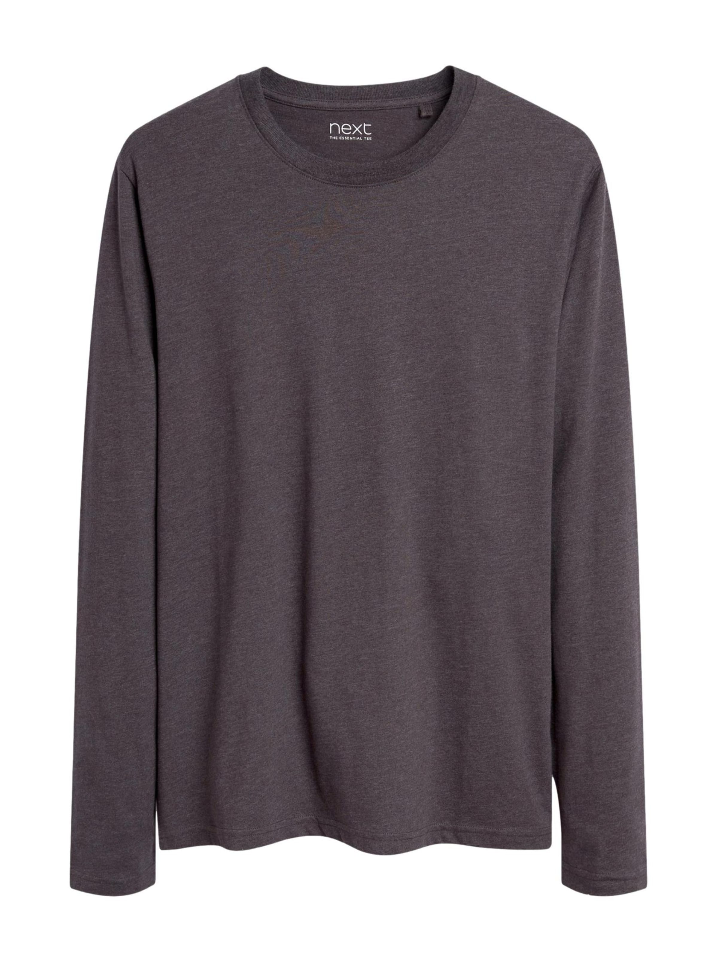 Next T-shirt i grå: framsida