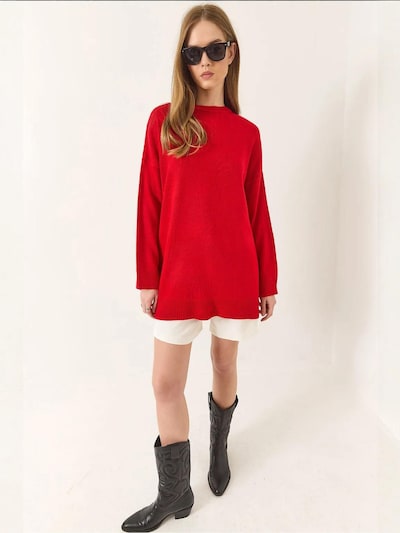Bianco Lucci Pullover 'Pullover' em S-M em vermelho, Vista do artigo