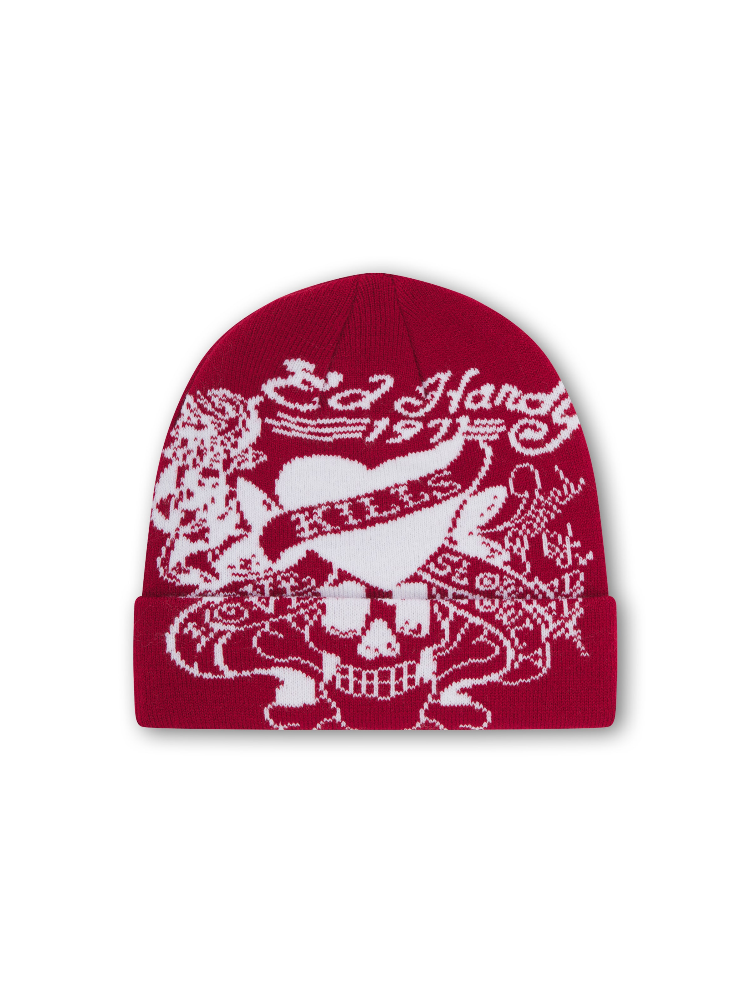 Ed Hardy Czapka 'Love Kills Slowly' w kolorze czerwony: przód