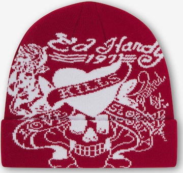 Berretto 'Love Kills Slowly' di Ed Hardy in rosso: frontale