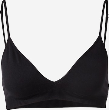 WEEKDAY Triangle Bra in Black: front