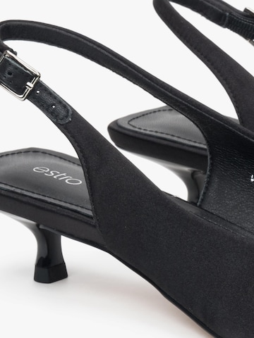 Estro Slingpumps '351-91'‌‌‌‌‌ in Schwarz