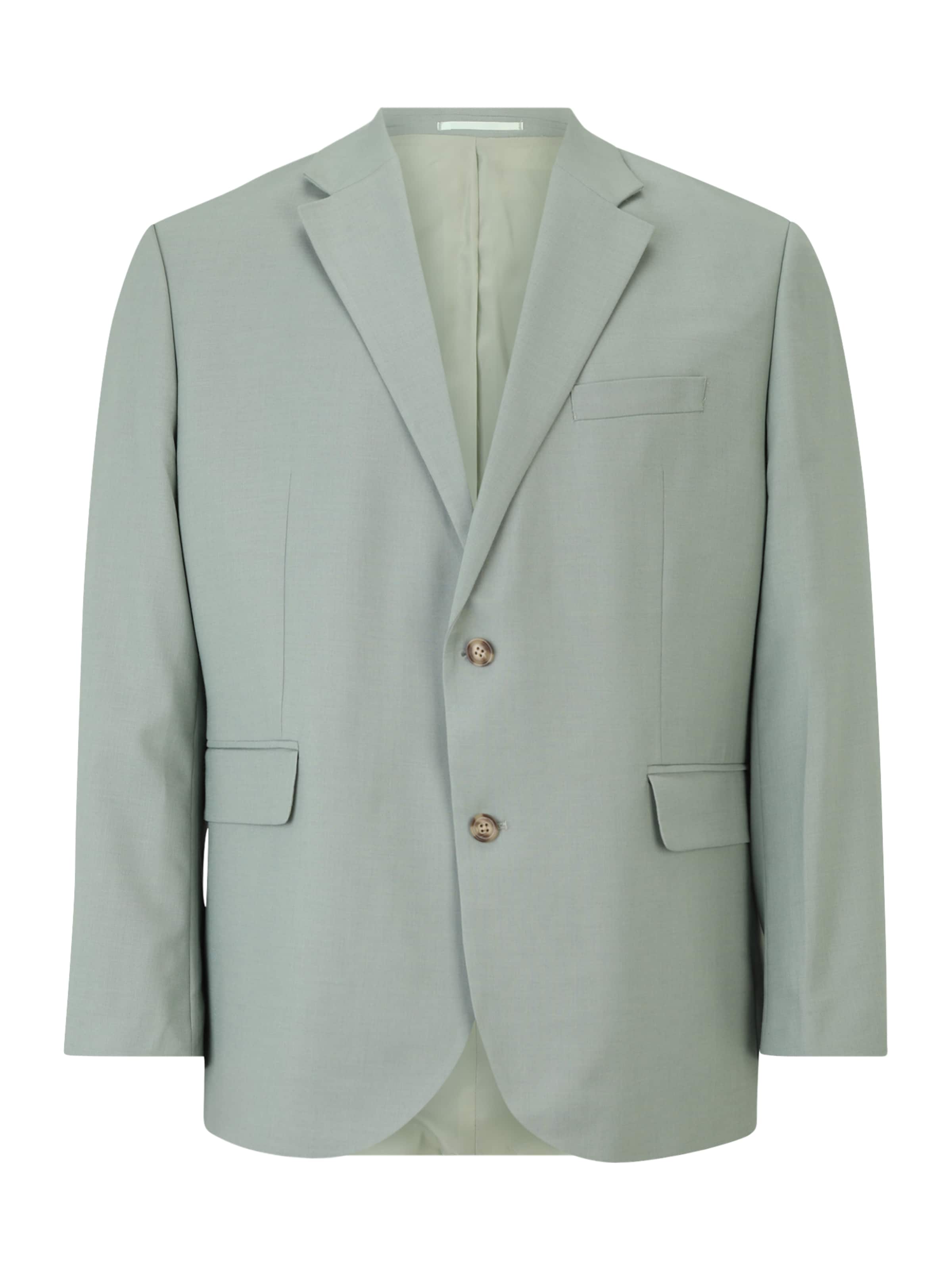 Jack & Jones Plus Přiléhavý střih Společenské sako 'JPRSOLARIS' – zelená: přední strana