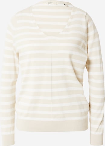 ESPRIT Sweater in Beige: front