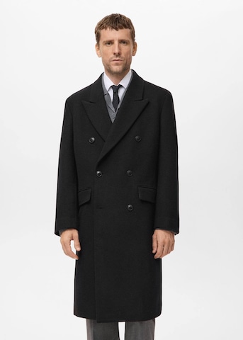 MANGO MAN Between-Seasons Coat in Black: front