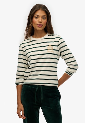 T-shirt Superdry en blanc : devant