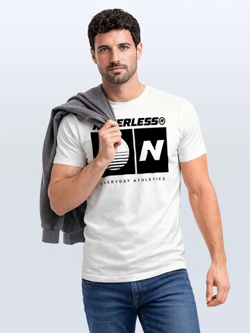 Neverless Shirt 'Sunset Sport Logo'‌‌‌‌‌‌‌‌‌ in Weiß