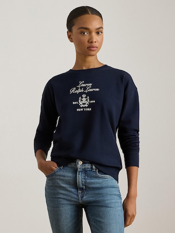 Sweat-shirt Lauren Ralph Lauren en bleu : devant