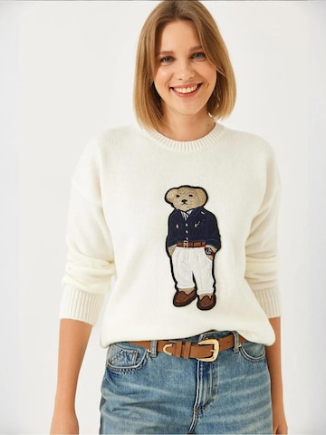 Bianco Lucci Pullover in Weiß