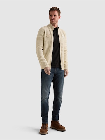 PME Legend Gebreid vest 'Cardigan with zipper closure and raglan sleeves' in Beige