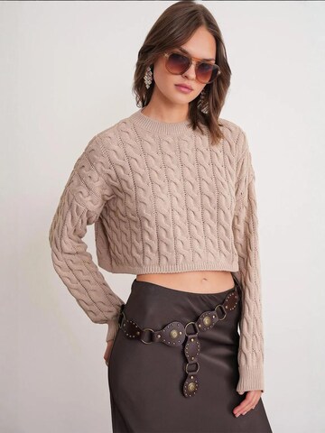 Pull-over MixRay en beige