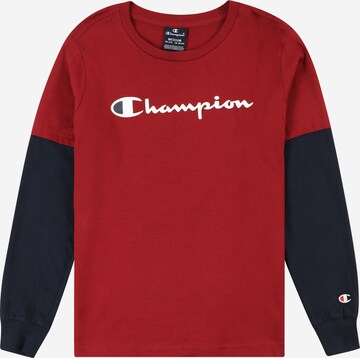 raudona Champion Authentic Athletic Apparel Marškinėliai: priekis
