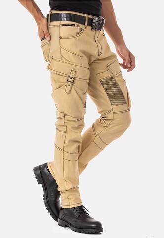 CIPO & BAXX Regular Cargo Jeans in Beige