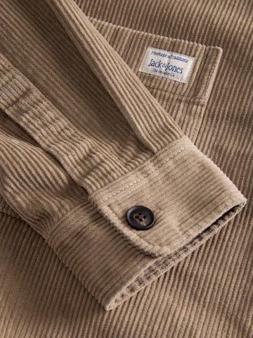JACK & JONES Rovný strih Prechodná bunda 'JJZac' - Hnedá