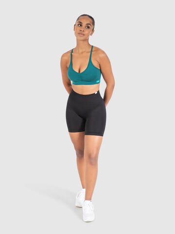 Bustier Soutien-gorge de sport 'Solid Scrunch' Smilodox en vert