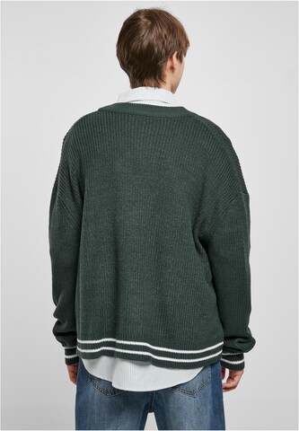 Urban Classics Knit Cardigan in Green