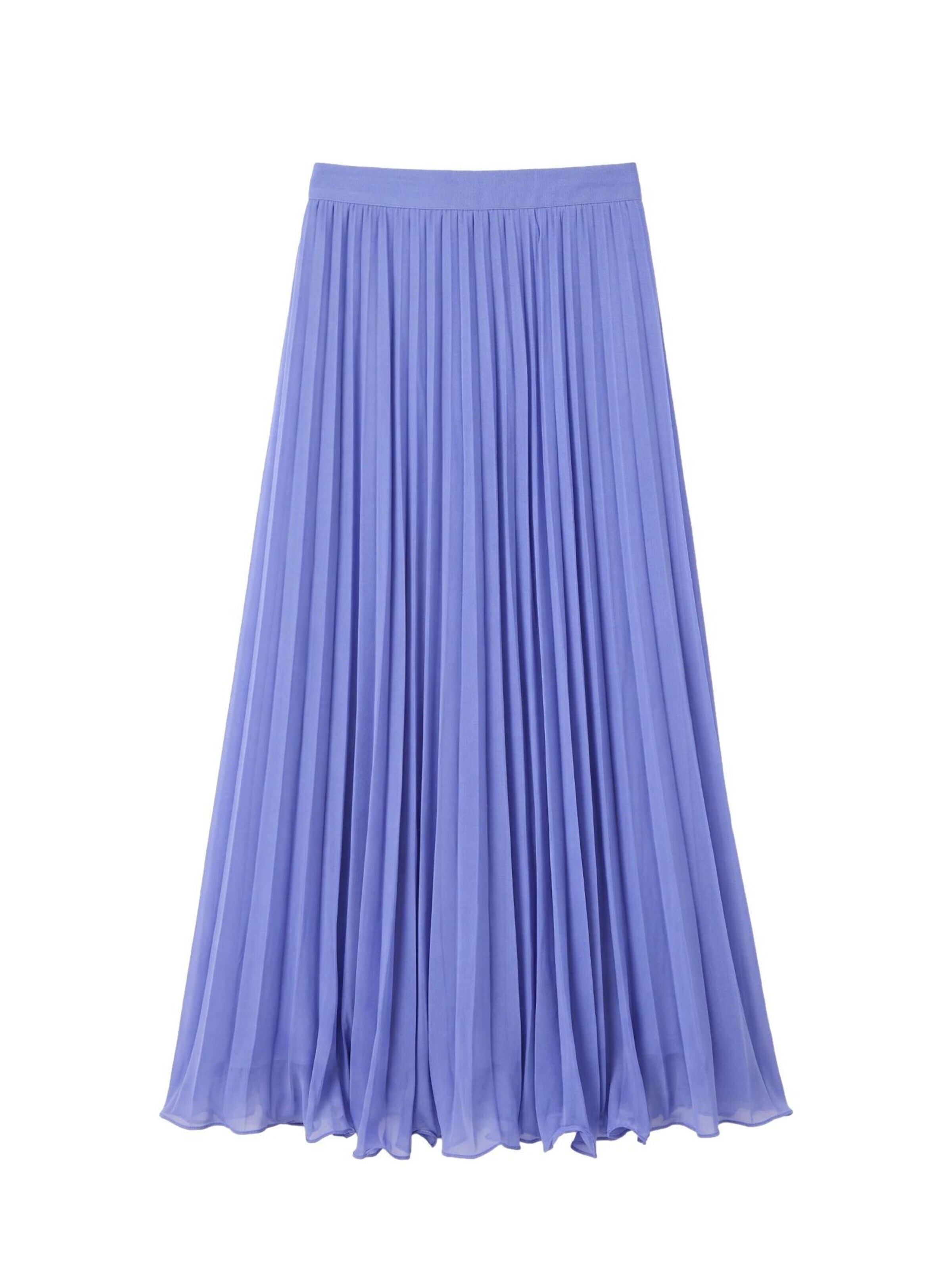 Touché Privé Skirt 'Pleated Chiffon Skirt' in Purple: front
