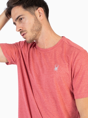 T-Shirt fonctionnel Spyder en rose