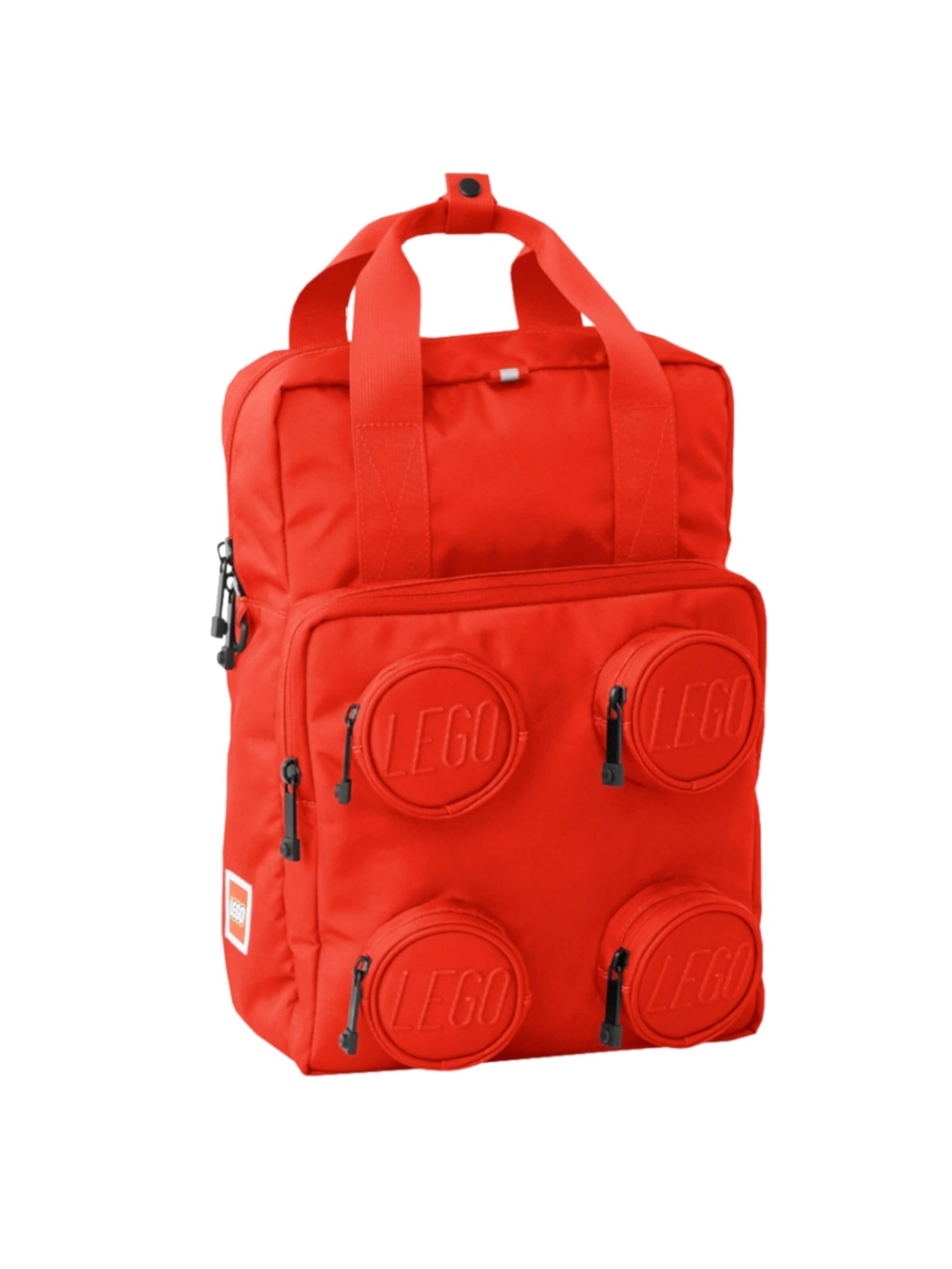 LEGO Backpack 'Brick' in Red: front