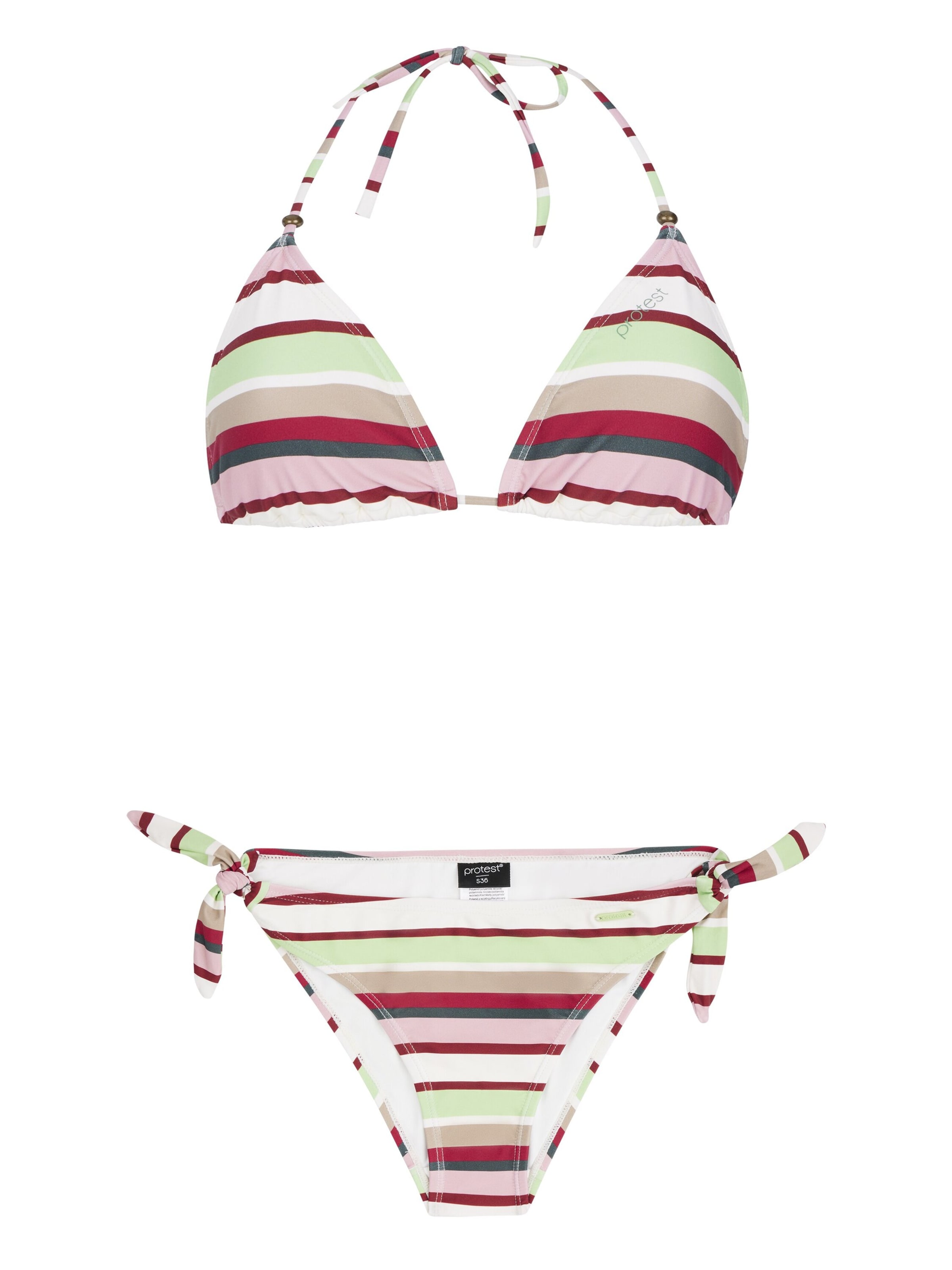 PROTEST Triangel Bikini 'PRTBANDITA' in Groen: voorkant