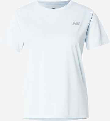 new balanceTehnička sportska majica 'Essentials' - plava boja: prednji dio