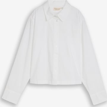 TOM TAILOR DENIM Blouse in Wit: voorkant