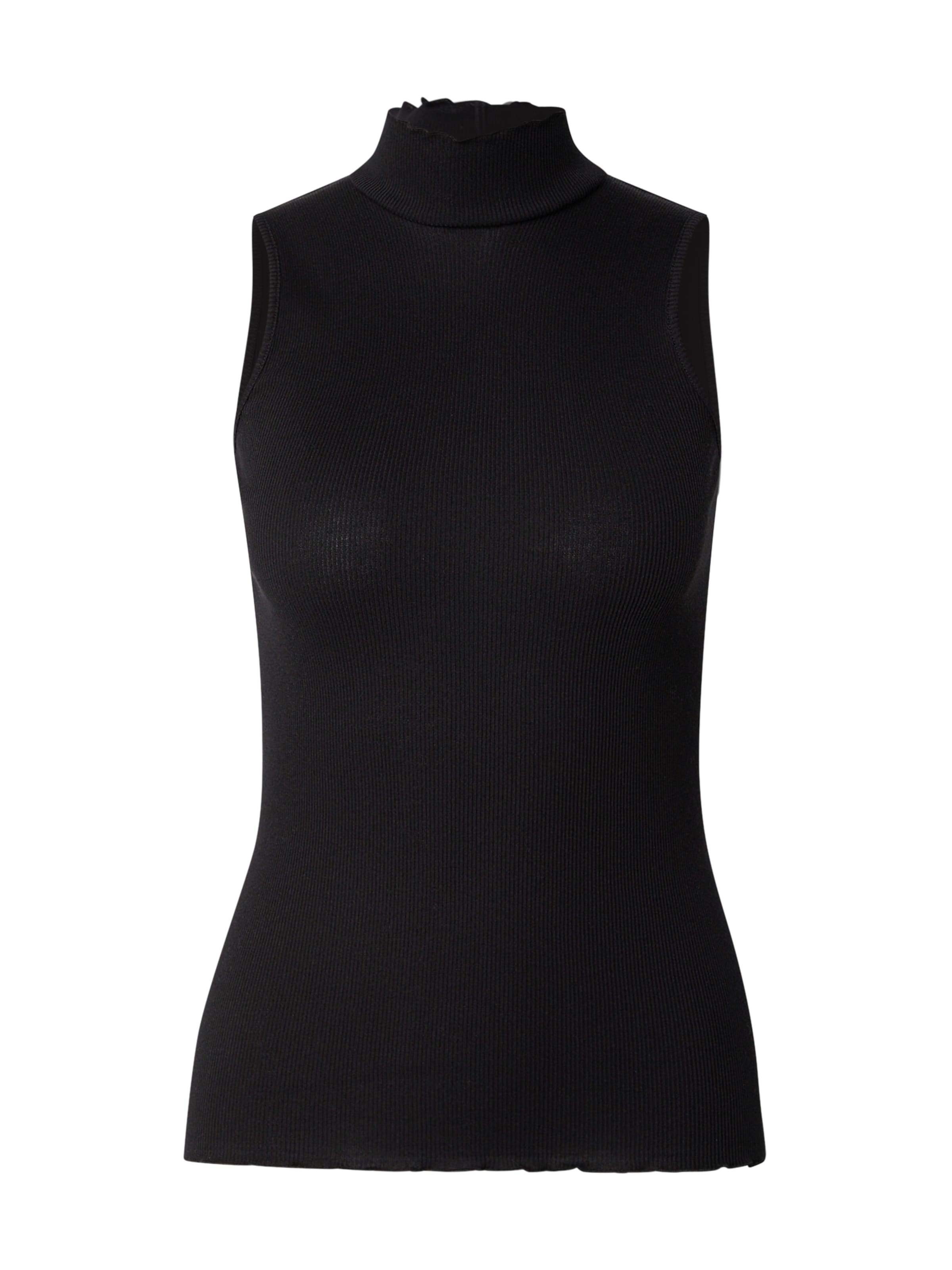 rosemunde Topp 'Bernadine' i svart: framsida