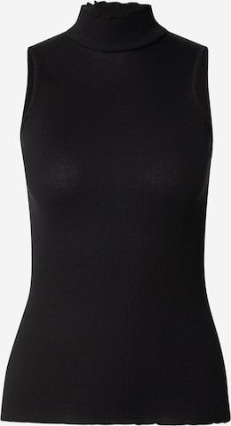 rosemunde - Top 'Bernadine' en negro: frente