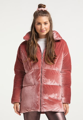 MYMOZimska jakna - roza boja: prednji dio