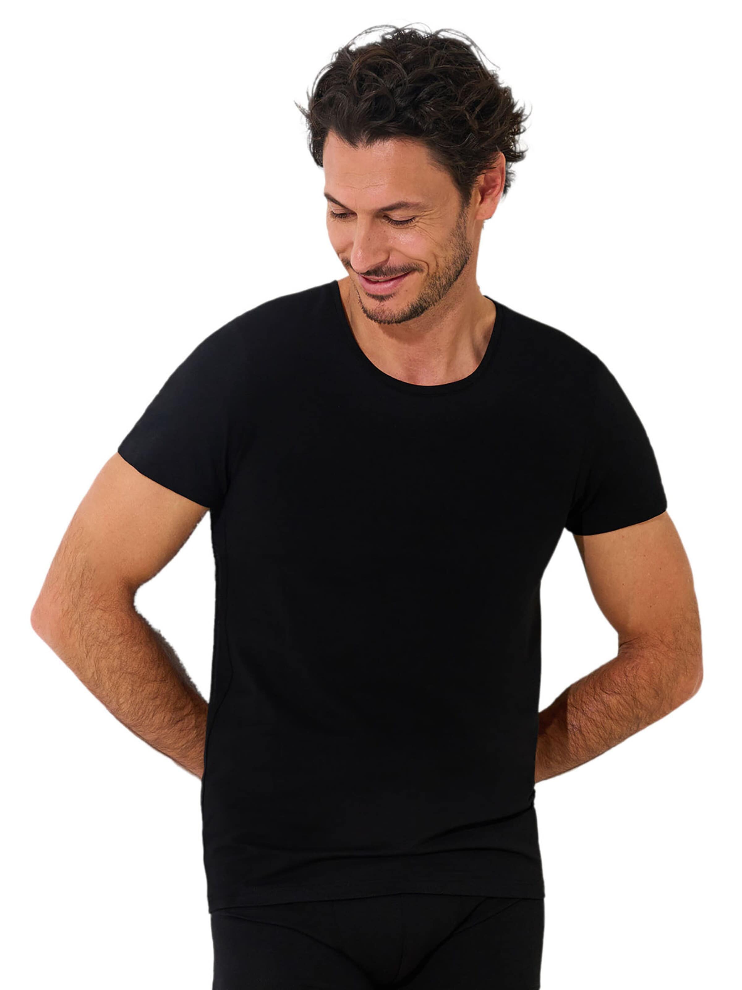 Lisca Undershirt 'Odysseus' in Black