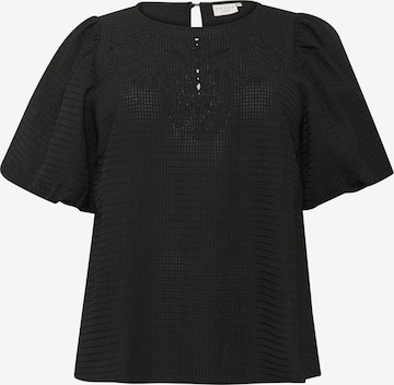 KAFFE CURVEBluza 'Melana' - crna boja: prednji dio