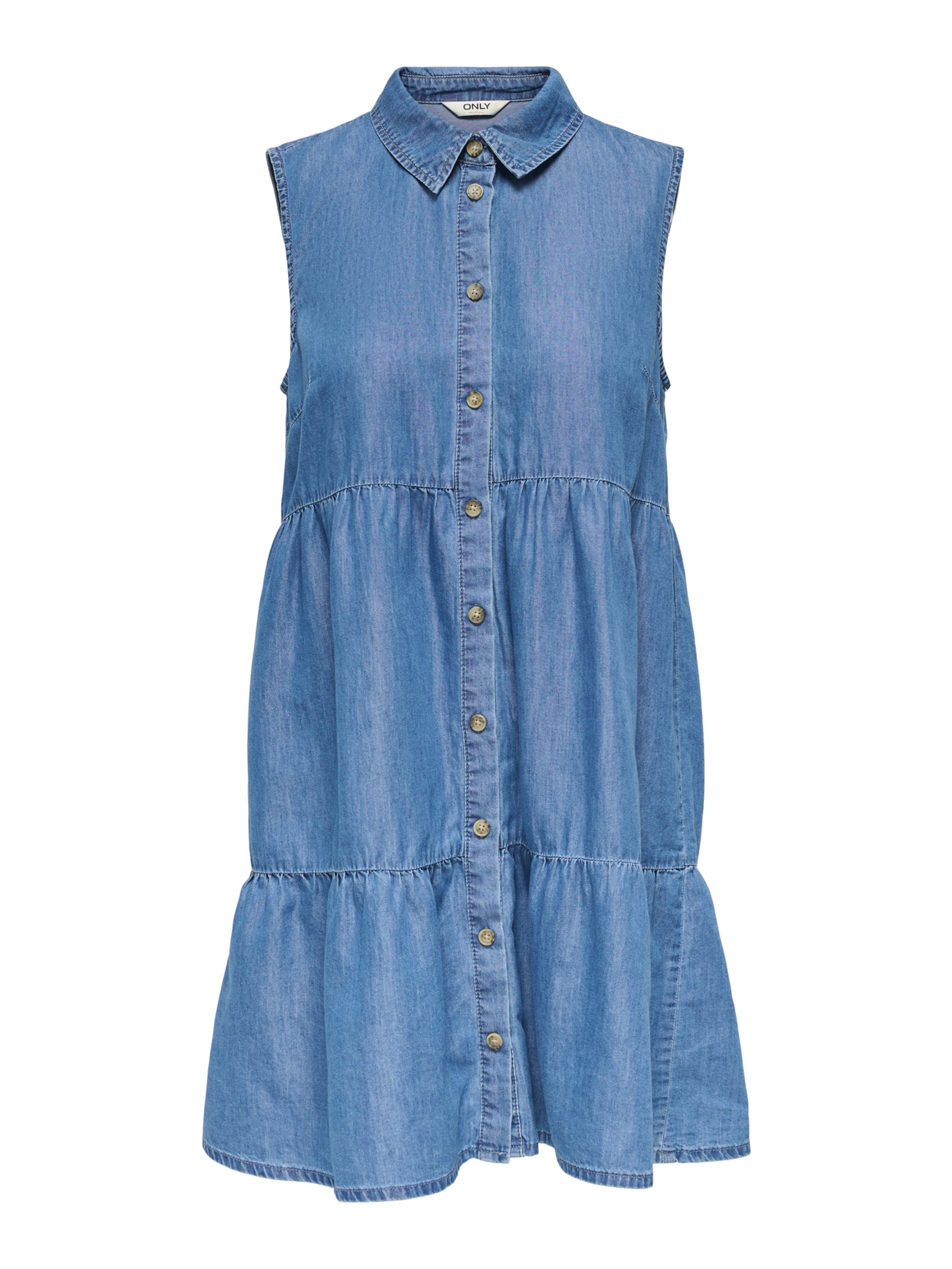 Robe-chemise 'ONLBEA SIESTA' Only Petite en bleu : devant