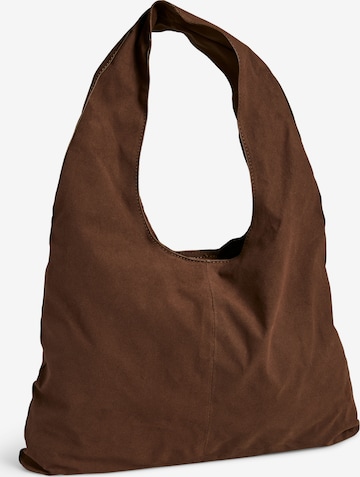 Borsa a spalla 'PCRINE' di PIECES in marrone: frontale
